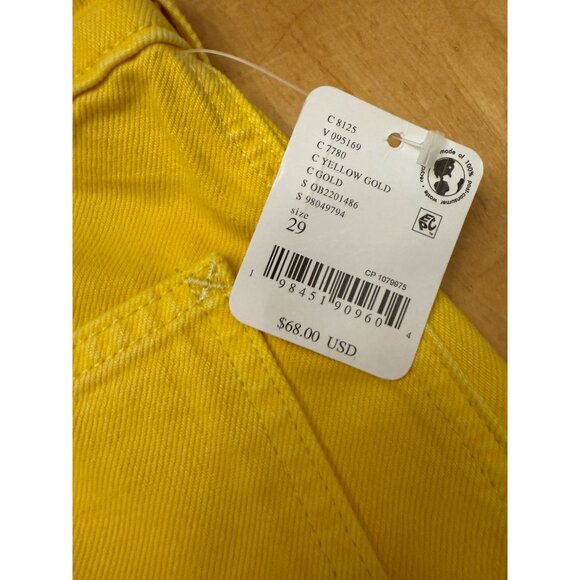 Free People We The Free Bettie Sailor Shorts NWT 29 Yellow Gold $68 - Picture 5 of 14